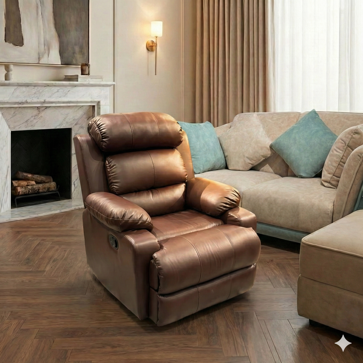 Leatherite Manual Recliner