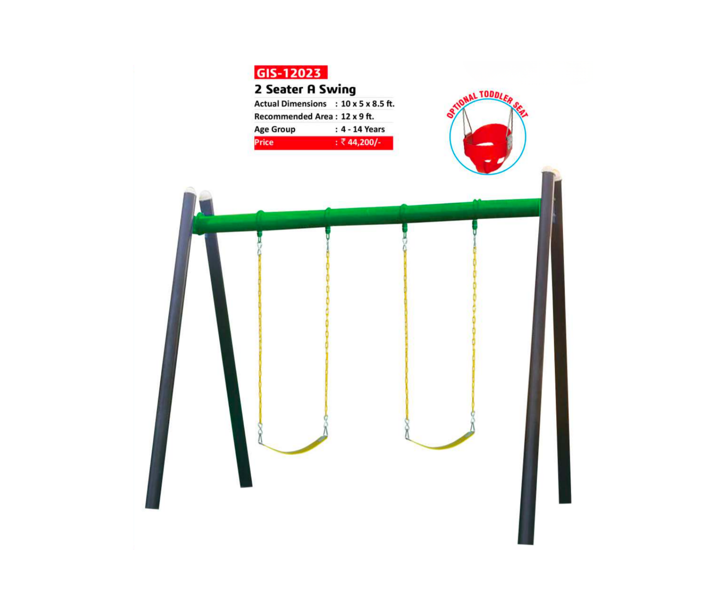 2 Seater A Swing - GIS-12023