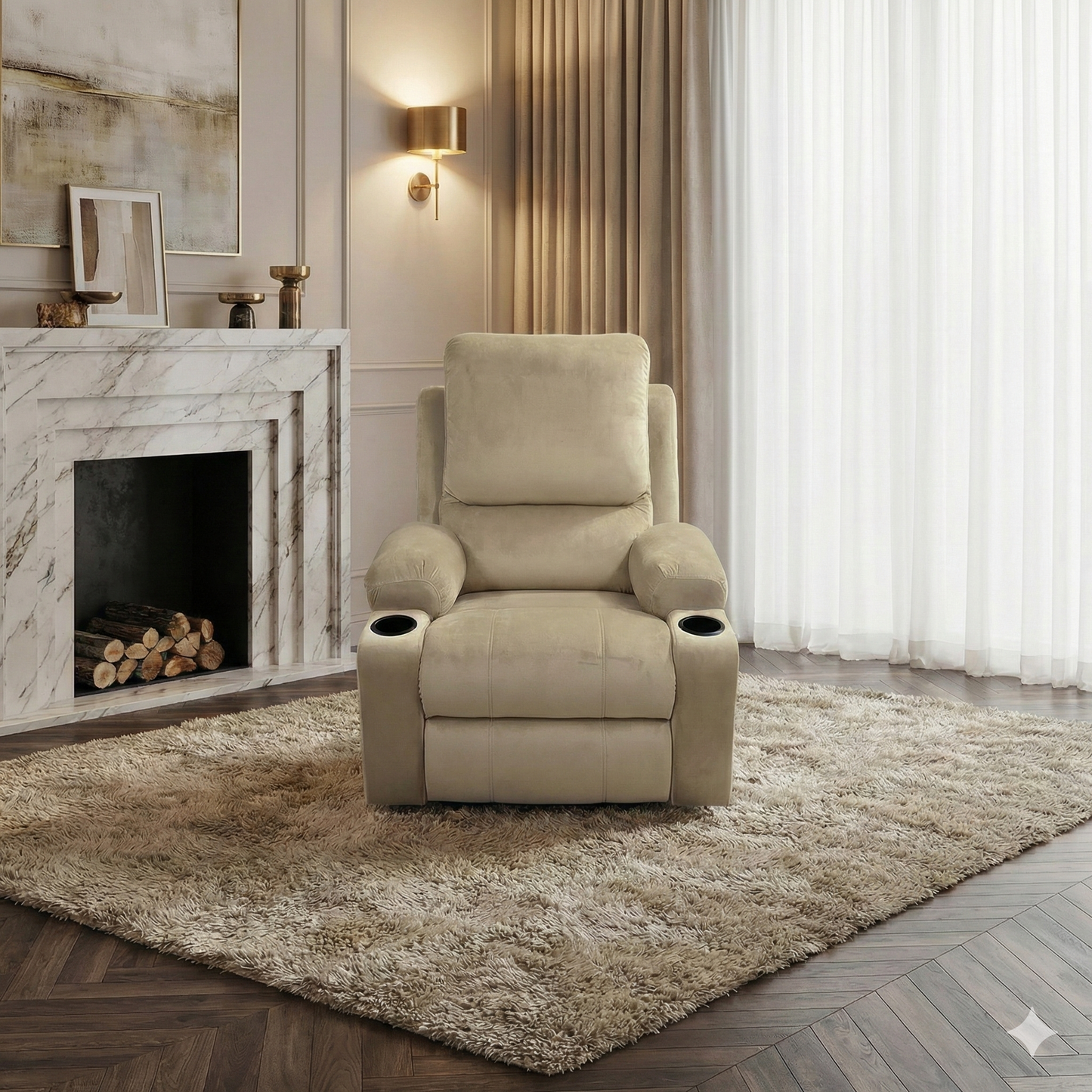 Leatherite Moterised + Rocking Recliner