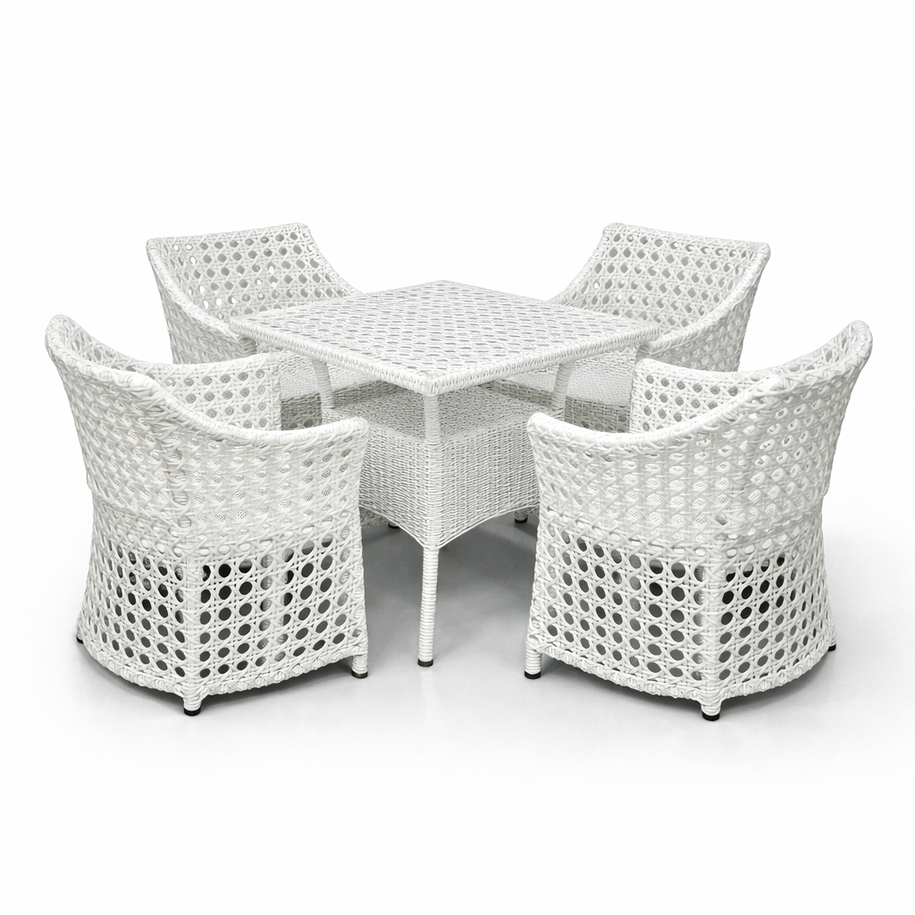 Arctic Weave Dining Table Chair Set