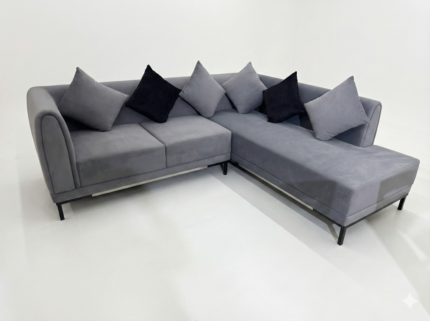 L Type Tuxedo 5 Seater Sofa Set