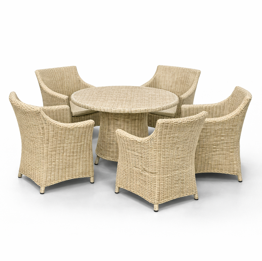 Sahara Weave Dining Table Chair Set