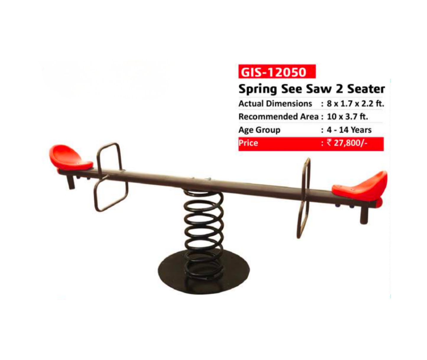 Spring See Saw (2 Seater) - GIS-12050