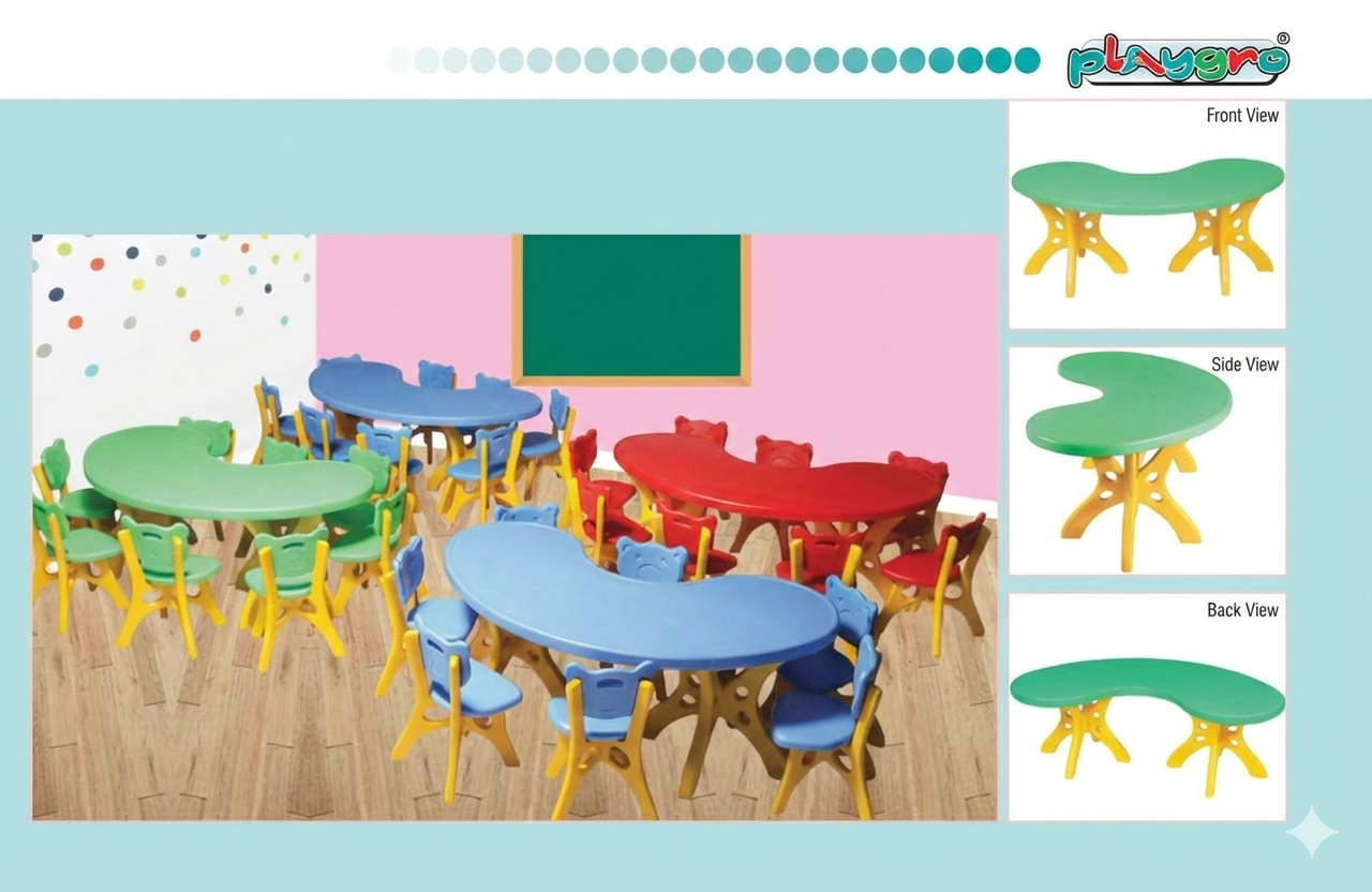 Crescent Table (Without Chair) (YT-4111)