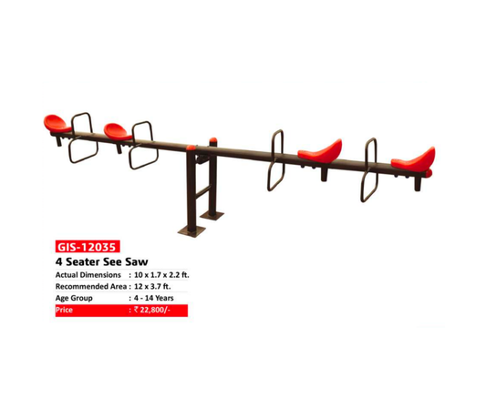 4 Seater See Saw - GIS-12035