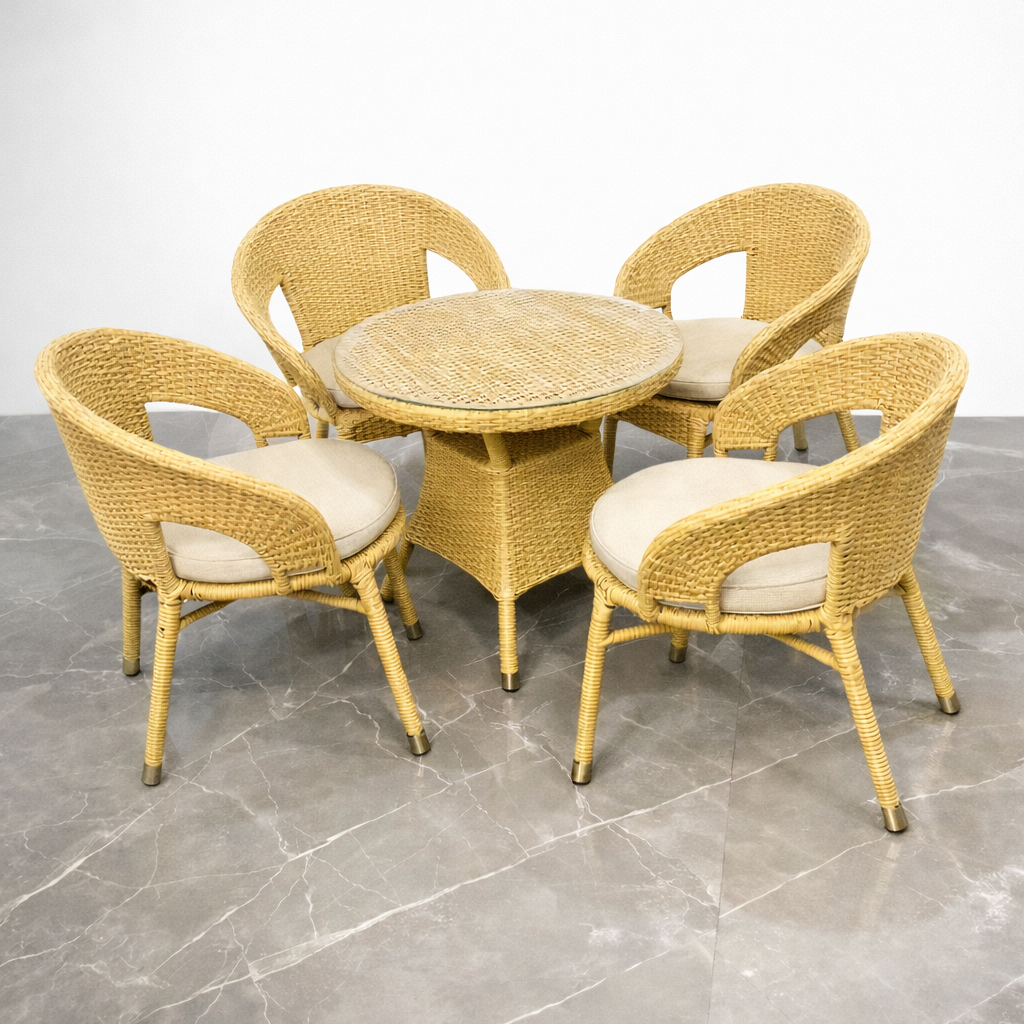 HoneyNest Wicker Dining Set