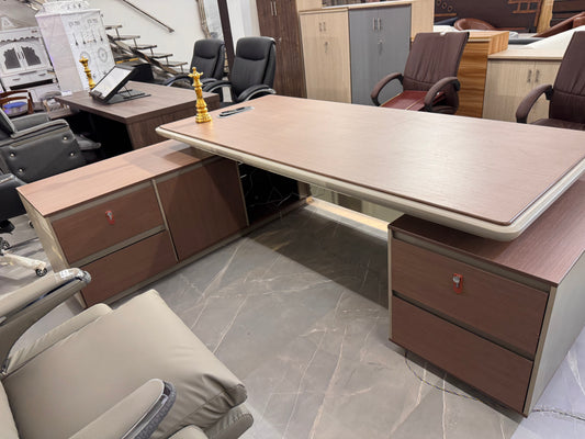 NEW GALAXY MODEL OFFICE TABLE WITH SIDE TABLE 8X3.4FT