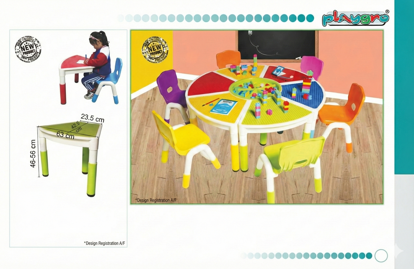 Moon Piece Table (without Chair) (YT-6114)